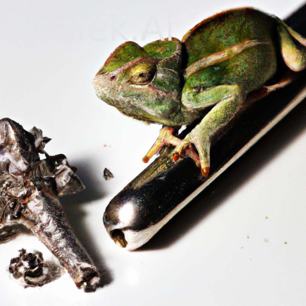 #stoned frog and chameleon #joints #cannabis buds #sitting on chrome #real nature