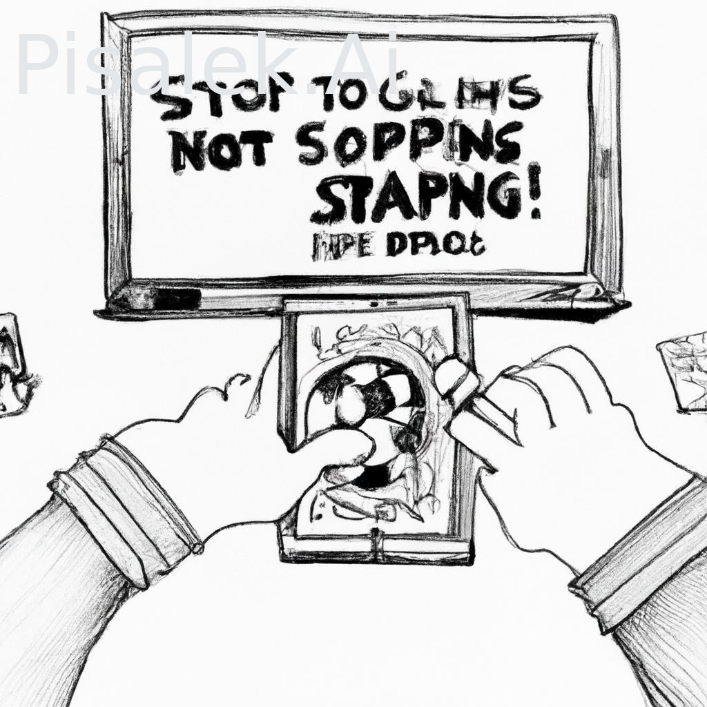 #stop gambling go outstop video game and digital addiction caricature drawing with pensil in black and white charge dont forget about the world outside